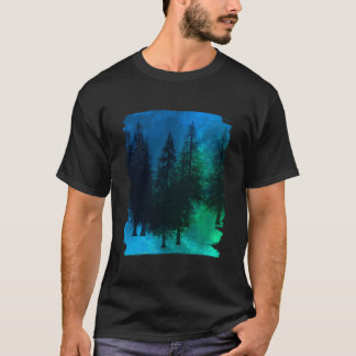 T-shirt Nature Trees Landscape Wildlife Outdoor Night Fore