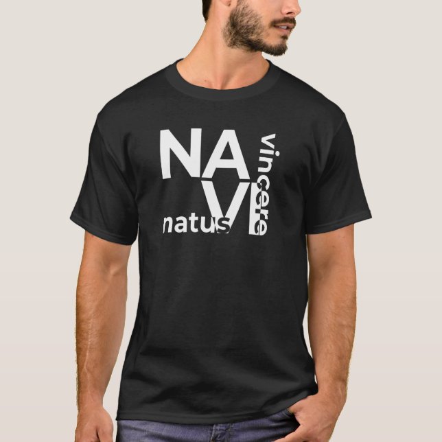T-shirt Natus Vincere Latin Pour Né Pour Gagner (Devant)