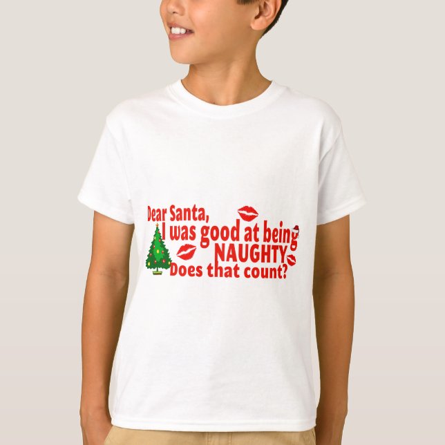 T-shirt Naughty Christmas (Devant)