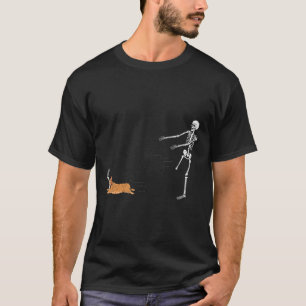 T-shirt Naughty Corgi Chien Fun Skeleton Halloween