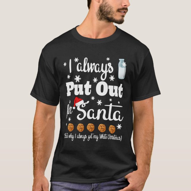 T-shirt Naughty J'Ai Toujours Émis Pour Père Noël Sweater  (Devant)