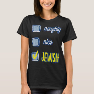 T-shirt Naughty Jewish Ugly Hanukkah Sweater Chanukah
