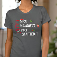 Naughty Nice Elle A Commencé C'Est Drôle Noël