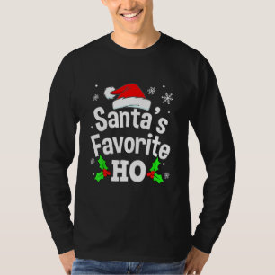 T-shirt Naughty Noël Père Noël Favori Ho Pajama