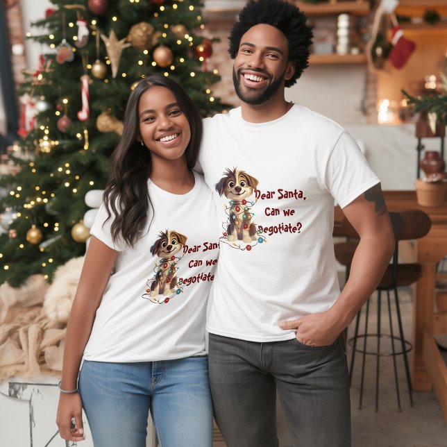 T-shirt Naughty Puppy Père Noël Négociations (Créateur téléchargé)