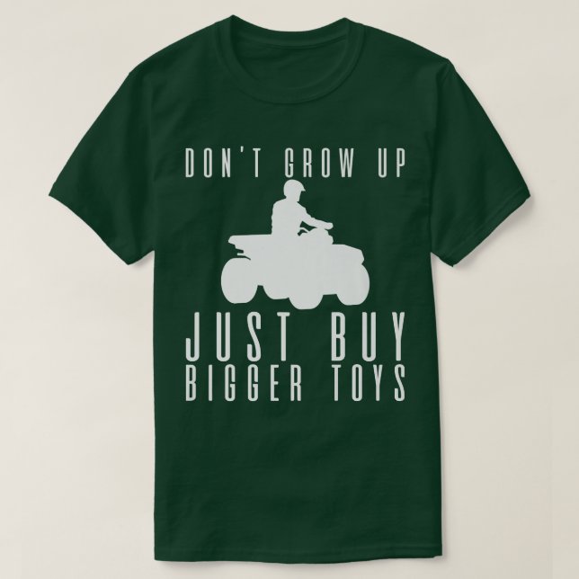 T-shirt N'augmentez pas, achetez simplement des jouets plu (Design devant)