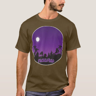 T-shirt nauru De nuit avec Palms