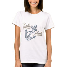 T-Shirt Nauticl Feelin' Nauti pour femmes
