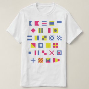 T-shirt nautique de drapeau