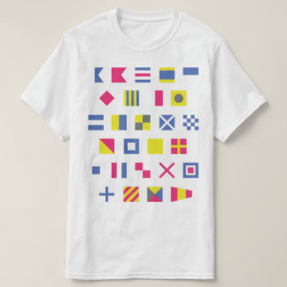 T-shirt nautique de drapeau