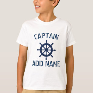 T-shirt nautique personnalisé d'enfants de