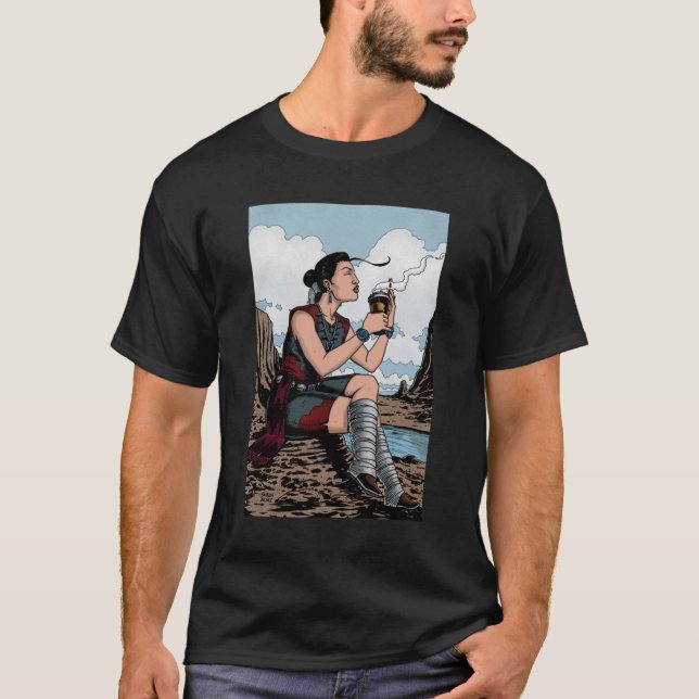 T-shirt Navajo Boisson chaude classique (Devant)