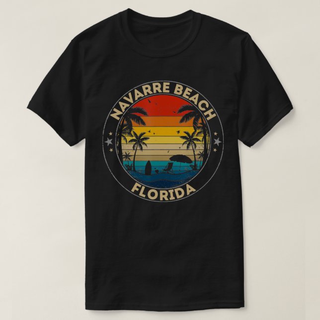 T-shirt Navarre Beach Souvenir Floride Rappel 3 (Design devant)