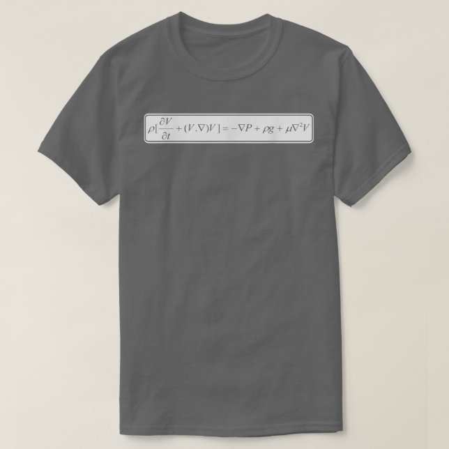 T-shirt Navier Stokes Equations Science Math Mathematician (Design devant)