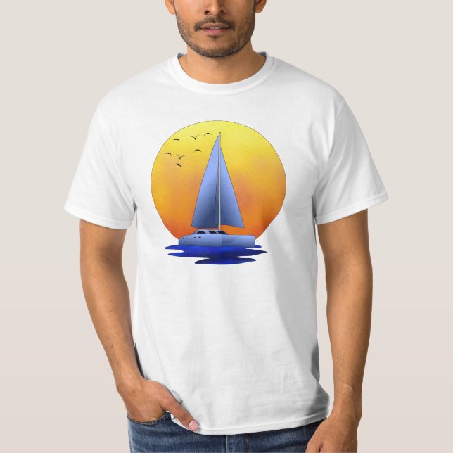 T-shirt Navigation de catamaran (Devant)