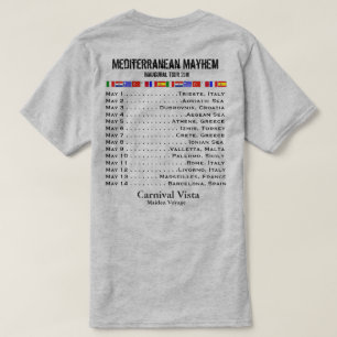 T-shirt Navigation inaugurale de vue de carnaval -