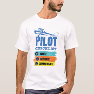 T-shirt Naviguer Naviguer Communiquer - Liste de contrôle