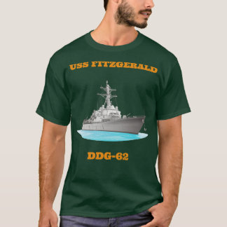T-shirt Navire de destroyer Fitzgerald DDG62