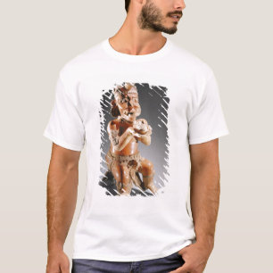 T-shirt Navire en deux parties polychrome d'effigie,