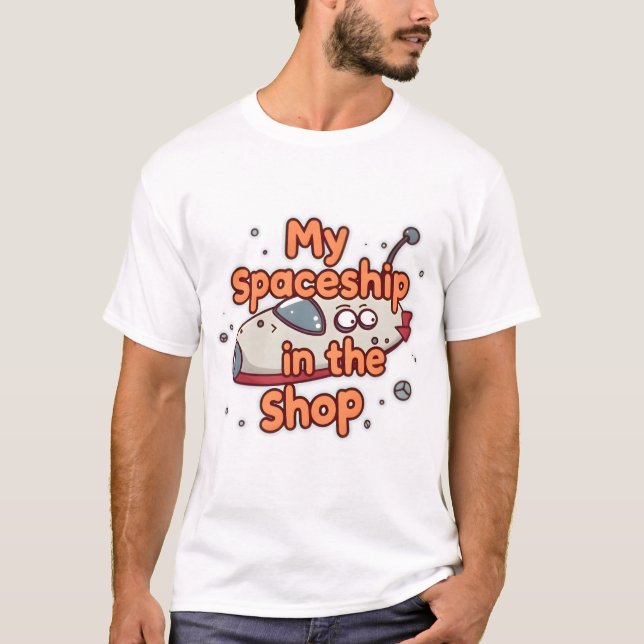 T-shirt Navire spatial (Devant)