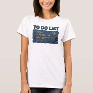 T-shirt Navy CAFÉ JOUE AVEC LE CHAT Attrayant