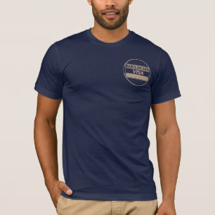 T-shirt Navy de la marine d'impression unique