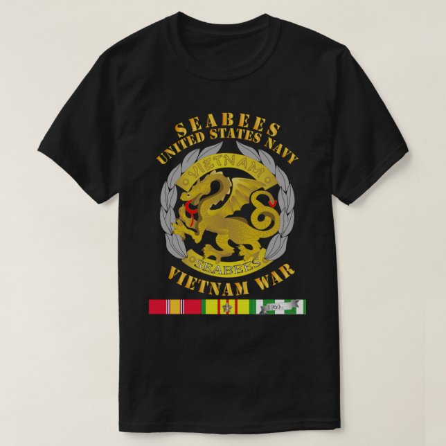 T-shirt Navy Seabees Medal (Design devant)