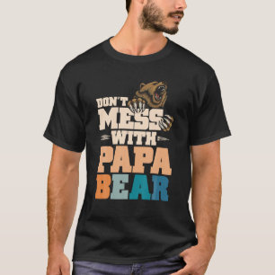 T-shirt N'ayez pas de mal avec Papa Ours Family Outdoor Pè