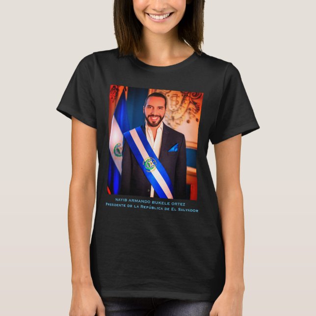 T-shirt Nayib Bukele, Président du Salvador (Devant)