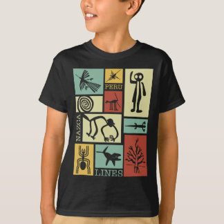T-shirt Nazca Lines - Pérou Géoglyphe Singe astronaute Spi