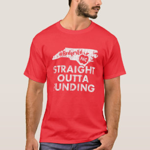 T-shirt NC Red For Ed - Grève des enseignants de Caroline