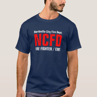 T-shirt NCFD, POMPIER/EMT, le feu de ville de Northville…