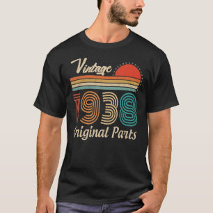 T-shirt Né À 85 Ans En 1938 Vintage 85ème Anniversaire Re