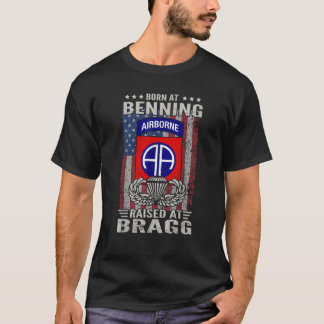T-shirt Né À Benning Élevé À Bragg 82e Divi Airborne