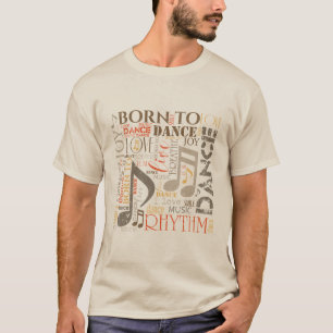 T-shirt Né à Dance Orange/Brown ID277