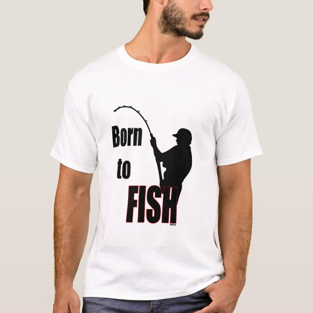 T-shirt Né à Fish (Devant)