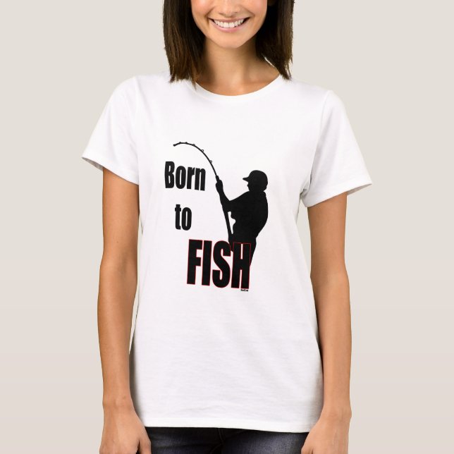 T-shirt Né à Fish (Devant)
