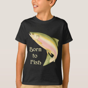 T-shirt Né à Fish