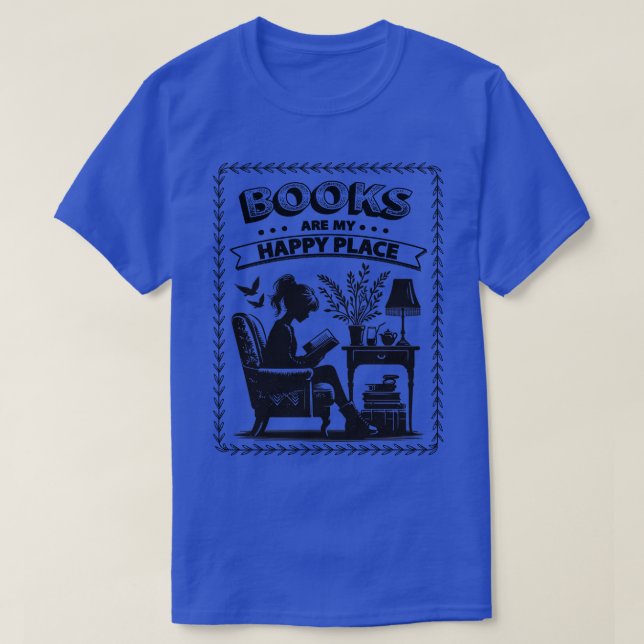 T-shirt Né à lire Bookish drôle lecteur booktok merch re (Design devant)