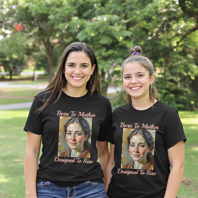 T-shirt Né à Mère, conçu pour élever le Tee (Créateur téléchargé)