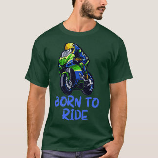 T-shirt Né À Ride