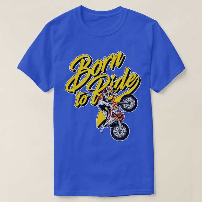 T-shirt Né À Ride (Design devant)