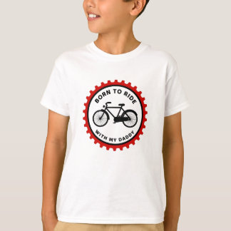 T-shirt Né À Ride Avec Papa Famille Aventure Keepsaké