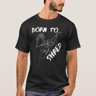 T-shirt Né à Shred