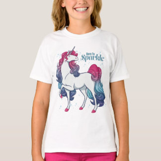 T-shirt Né À Sparkle