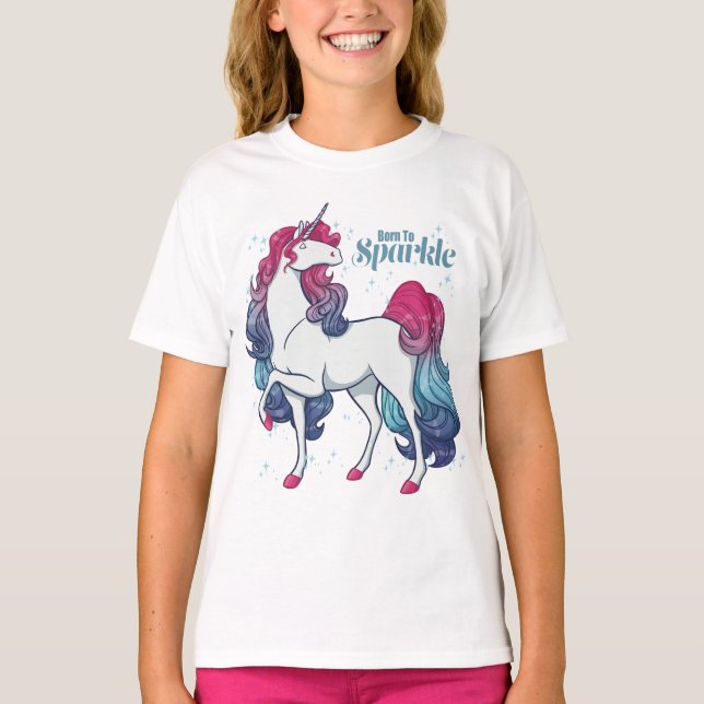 T-shirt Né À Sparkle (Devant)