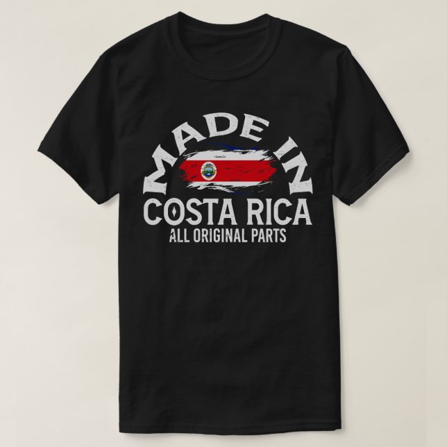 T-shirt Né au Costa Rica (Design devant)