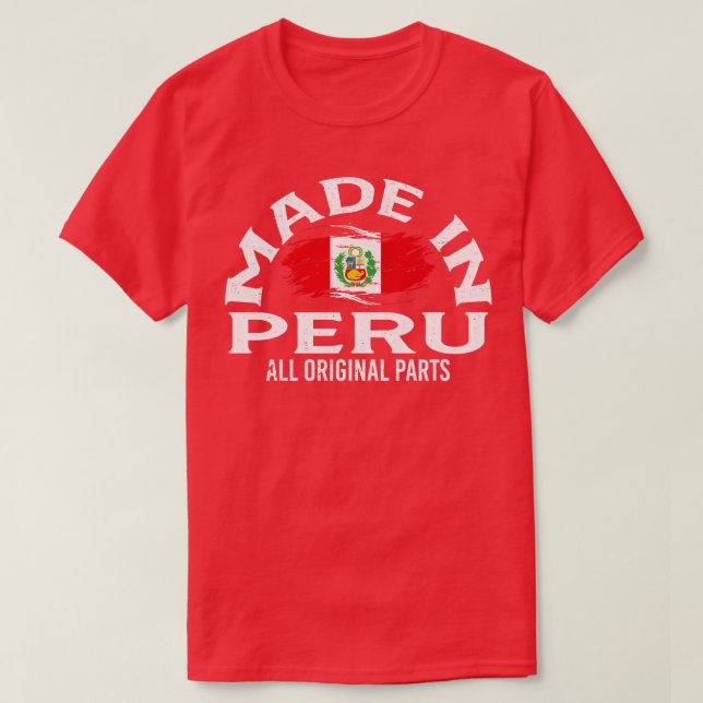 T-shirt Né au Pérou (Design devant)