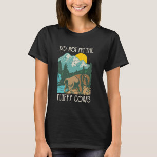 T-shirt Ne Caressez Pas Les Vaches Douces - Amoureux Bison