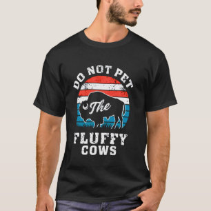 T-shirt Ne Caressez Pas Les Vaches Douces Bison Buffle Amo